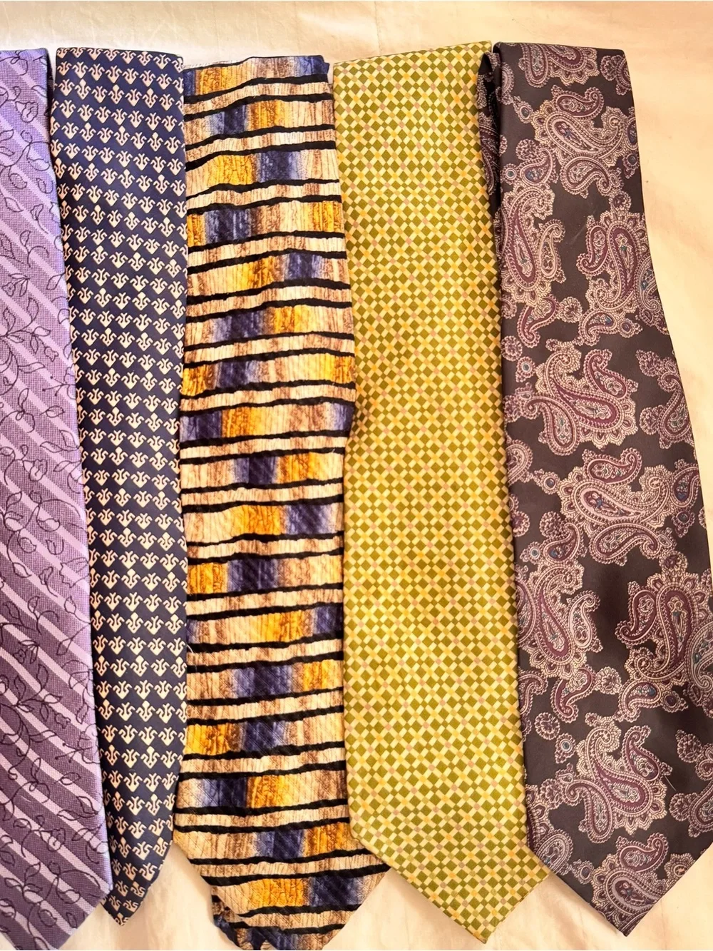 Men’s Silk Ties Bundle of 8 Assorted Neckties Various Brands